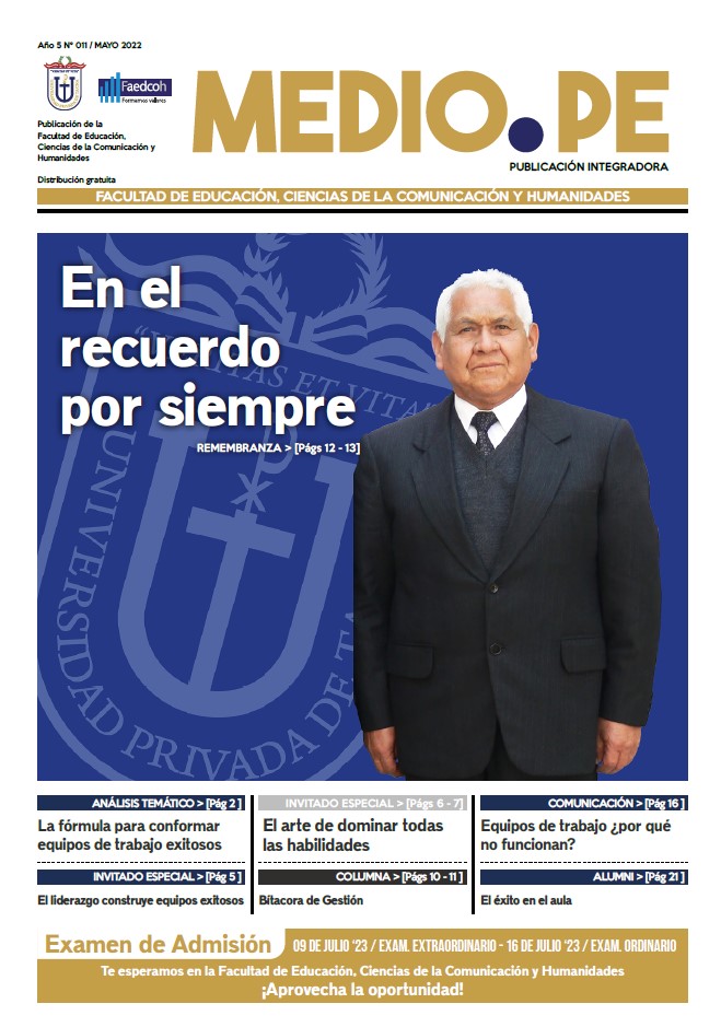 Portada Décimo primera edición de Medio.PE