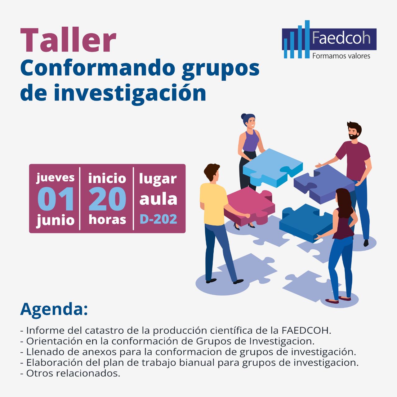 Taller Conformando Grupos de Investigación